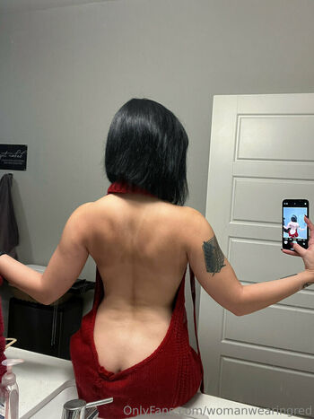 womanwearingred