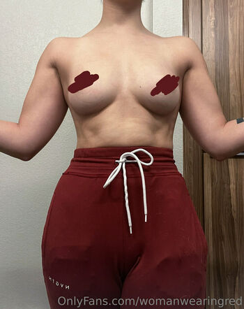 womanwearingred