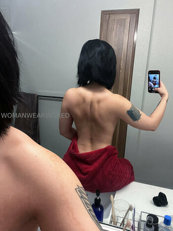 womanwearingred